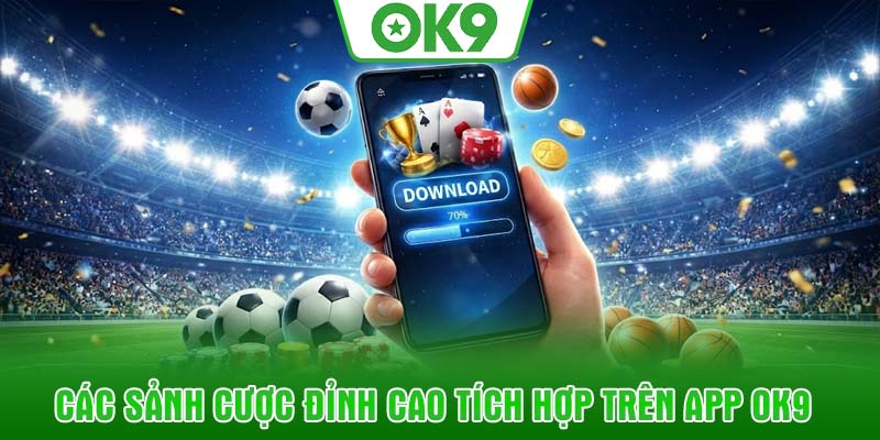 Các sảnh cược đỉnh cao tích hợp trên app OK9